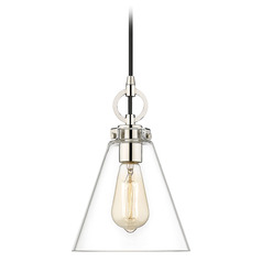 Harper Polished Nickel Mini Pendant by Z-Lite
