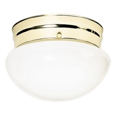 Polished Brass Flush Mount by Nuvo Lighting