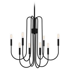 Cabry Chandelier in Mystic Black by Quoizel Lighting