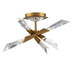 Schonbek Beyond Solitude Aged Brass LED Semi-Flushmount Light