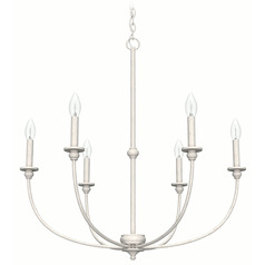 Southcrest Distressed White Chandelier by Hunter Fan Company