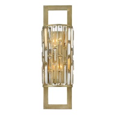 Gemma 2-Light Wall Sconce in Silver Leaf by Fredrick Ramond