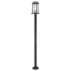 Millworks Black Post Light by Z-Lite