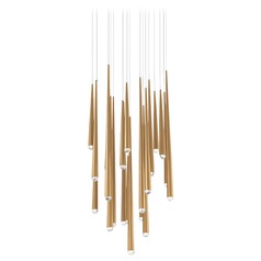 Cascade Aged Brass LED Multi-Light Pendant by Modern Forms