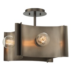 Metallo Vintage Nickel Semi-Flush Mount by Eurofase Lighting