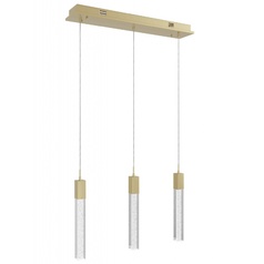 Glacier 3-Light LED Pendant in Brass by Avenue Lighting
