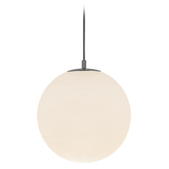 Kuzco Lighting Marco Black Pendant Light with Globe Shade