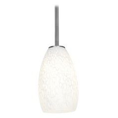 Modern Mini Pendant with White Glass by Access Lighting