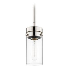 Intersection Mini Pendant in Polished Nickel by Nuvo Lighting