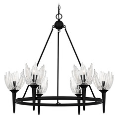 Quoizel Lighting Shea Matte Black Chandelier