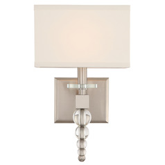 Crystorama Lighting Clover Brushed Nickel Sconce