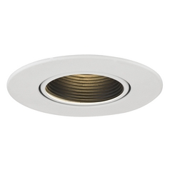 GU10 Black Baffle Adjustable Trim for 3.5-Inch Recessed Cans