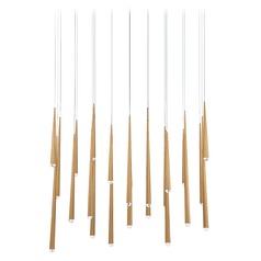 Cascade Aged Brass LED Multi-Light Pendant by Modern Forms