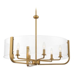 Campisi Brass Chandelier by Eurofase Lighting