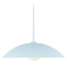 Kuzco Lighting Regent Cerulean Pendant Light with Globe Shade