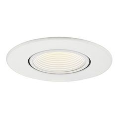 GU10 Adjustable Recessed Trim with White Baffle for 3.5-Inch Recessed Cans