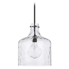 Crawford 11.75-Inch Water Glass Pendant in Bronze by HomePlace by Capital Lighting