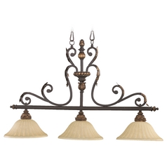 Rio Salado Toasted Sienna with Mystic Silver Linear LIght by Quorum Lighting