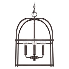 Aubrey 12.50-Inch Wide Lantern in Bronze by HomePlace by Capital Lighting