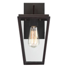 Milton 12.75-Inch Outdoor Wall Light in English Bronze by Savoy House