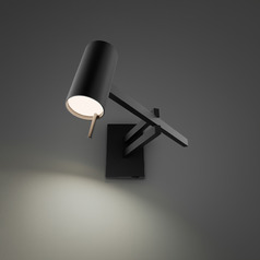 Modern Forms Gavel Black LED Swing Arm Lamp