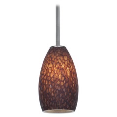 Modern Mini Pendant with Brown Glass by Access Lighting