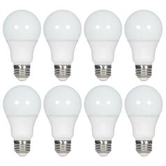 14W LED A19 Medium Base 5000K Light Bulbs 8-Pack by Satco Lighting