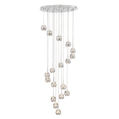 Draplin Chrome LED Multi-Light Pendant by Lite Source Lighting