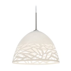 Besa Lighting Kiev Satin Nickel LED Pendant Light
