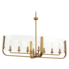 Campisi Brass Chandelier by Eurofase Lighting