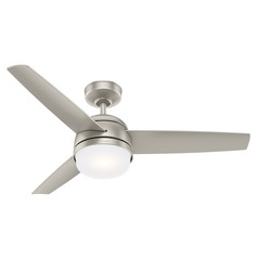 48-Inch Midtown Fan in Matte Nickel by Hunter Fan Company