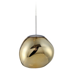 Bankwell 11-Inch Round Pendant in Gold by Eurofase Lighting