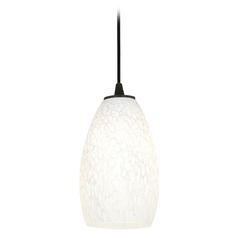 Modern Mini Pendant with White Glass by Access Lighting