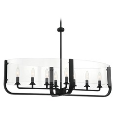 Campisi Black Chandelier by Eurofase Lighting