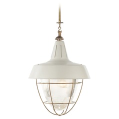 Thomas OBrien Henry Industrial Pendant in Brass by Visual Comfort Signature