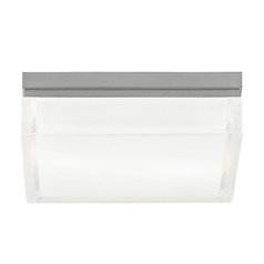 Boxie Large 2700K LED Flush Mount in Nickel by Visual Comfort Modern