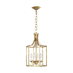 Alexa Hampton 12.5-Inch 4-Light Bantry House Antique Gild Pendant by Visual Comfort Studio