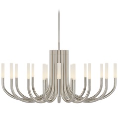 Kelly Wearstler Rousseau Chandelier in Nickel by Visual Comfort Signature
