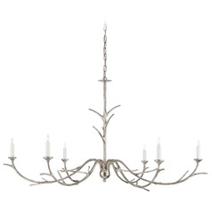 Julie Neill Iberia Chandelier in Silver Leaf by Visual Comfort Signature