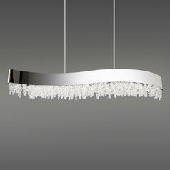 Soleil Polish Nickel LED Linear Light by Schonbek Lighting