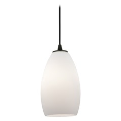 Modern Mini Pendant with White Glass by Access Lighting