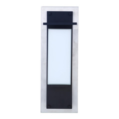 Heights Stainless Steel & Midnight LED Outdoor Wall Light by Craftmade Lighting