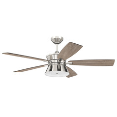 Dominick Polished Nickel LED Ceiling Fan by Craftmade Lighting