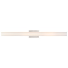 Bend Brushed Nickel LED Vertical Bathroom Light by Nuvo Lighting