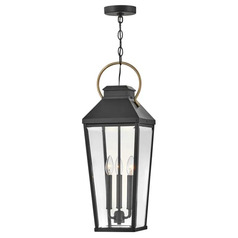 Dawson 26-Inch Outdoor Hanging Lantern in Black by Hinkley Lighting