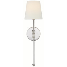 Visual Comfort Signature Collection Suzanne Kasler Camille Polished Nickel Sconce