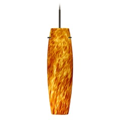 Besa Lighting Tutu Bronze Mini-Pendant Light with Oblong Shade