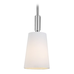 Lismore Mini Pendant in Polished Nickel by Visual Comfort Studio
