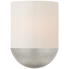 Barbara Barry Crescent Sconce in Silver Leaf by Visual Comfort Signature
