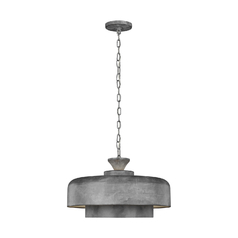 Haymarket Weathered Galvanized Pendant by Visual Comfort Studio
